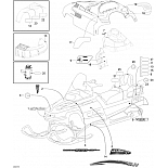 Запчасти для снегоходов Ski-Doo (Bombardier) Expedition TUV 600 HO SDI Наклейки
