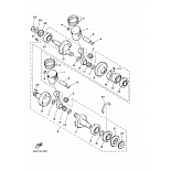 Crankshaft piston для Yamaha VK540 VK540 III