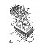 Головка цилиндров для Yamaha VK540 VK540 III