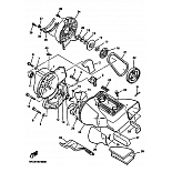 Воздухоотвод и вентилятор для Yamaha VK540 VK540 III